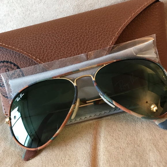 camo ray ban aviators